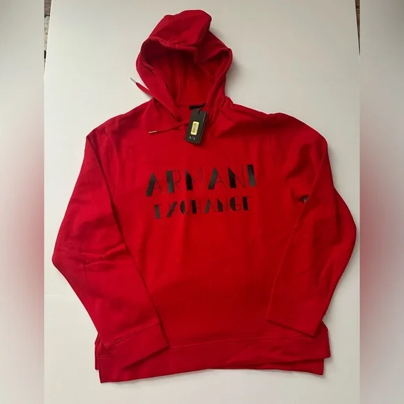 Armani Exchange Bold Red Hoodie - Picture 4 of 6